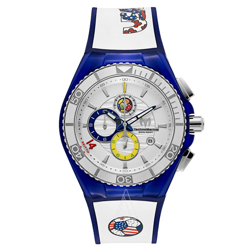 Royal Blue Dial, Automatic Quartz Metal/Alloy Fold-Over-Clasp Watch